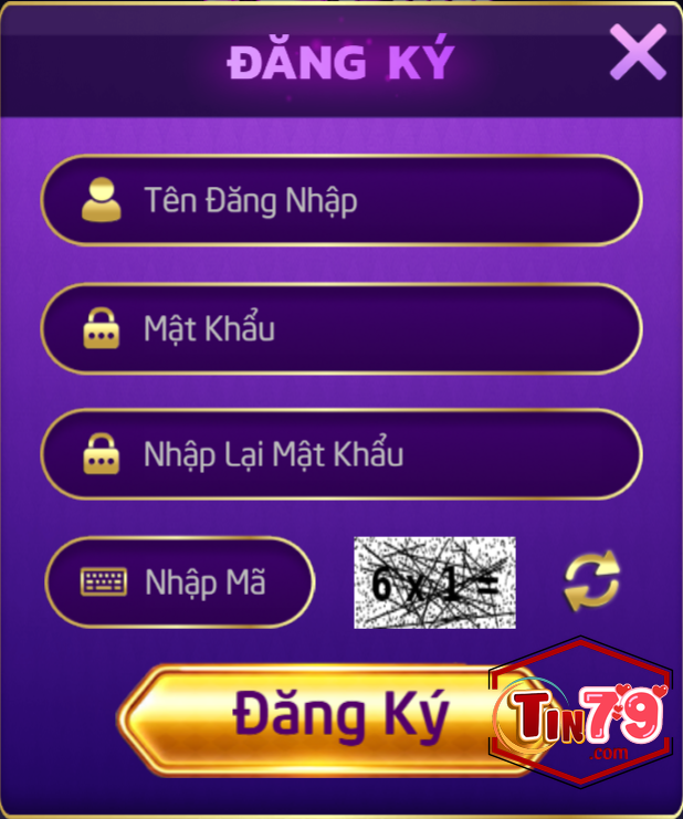 Chỉ với vài bước đơn giản bạn đã dễ dàng đăng ký tài khoản mới ở Tin79