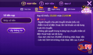 Nạp tiền qua ví Momo