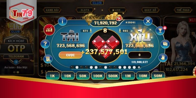 Tài Xỉu Tin79 - Cách Chơi Chi Tiết Và Bí Kíp Cao Thủ 5 Tỷ lệ thắng minh bạch khi tham gia cược